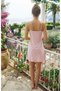Women's 100% Cotton Strappy Milan Fabric Dress - 4