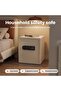 White Touch Screen Safe Box with Electronic password, Backlit Keypad, LED Light, Anti-Rust & Anti-Theft, Home/Office, 1.69 Cubic Feet,33×35×42 cm - 4