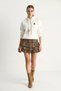 Women's Embroidered Kangaroo Pocket Hooded Casual White Sweatshirt - 3