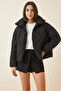 Women's Oversize Black Coat - 8