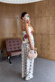 Tropical Pattern Strap Blouse and Pants Set - 9005 - 5