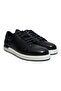 Black Color Lace-Up Genuine Leather Men's Shoes