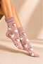 Women's Patterned Curly Terry Socks 4-Piece Socks - 4