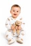 Baby Boy Baby Girl Romper Unisex Cotton Natural Cotton Patterned Snap Fastener Long Sleeve Newborn Baby Sleeping Bag - 8