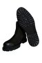 Black Color Laceless Genuine Leather Men's Boots - 3