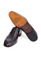 Black Color Laceless Genuine Leather Leather Sole Men's Shoes - 3