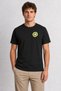 Dynamic Kiwi Graphic T-Shirt Print - Black