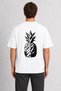 Geometric Pineapple Graphic T-Shirt - White - 4