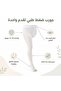 جورب ضغط طبي نسائي لقدم واحدة حتى الخصر بأصابع مفتوحة – جورب طبي شفاف لدعم الساق والفخذ، أبيض - 6