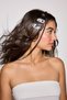 Women's Polka Dot Fabric Detailed Hair Clips Set of 4 I2898Axns - 2