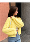 Women's Pearl Button Oversize Basic Knitwear Cardigan with Beard Pattern - 4