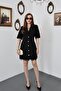 Black Gold Buttoned Lace Jacket