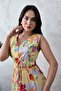 Yellow Floral Patterned Summer Dress - 2