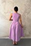 Lilac Halter Neck Flared Dress - 5