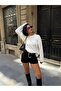 Women's Crew Neck Oversize Basic Premium Knitwear Sweater - 5
