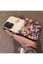Samsung Galaxy A07 Compatible Silicone Edge Hard Back Case Couple Phone Case with Floral Pattern - 2