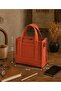 Kiremit Mini Canvas Women's Hand and Shoulder Bag with Adjustable Strap and Snap Fastener Vintage 19X16X9 cm - 2