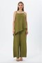 Brode Fabric Suit with Straps and Pants - 3
