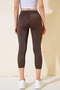 Stretchy high waist brown long shiny disco tights - 4