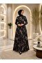 Women's New Season Butterfly Patterned A-Line Combed Cotton Dress with Hidden Pockets - 2