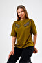 Sequin Double Tiger Embroidered Premium Fabric T-Shirt - 5