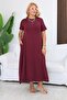 Plus Size Modal Fabric Pocket Flared Dress - 2