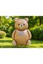 Brown Teddy Bear Foil Balloon 90X66 cm Helium Compatible Large Size Bear Birthday Baby Shower Party Decoration - 2