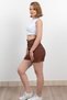 Women's Summer Tile Shorts & Bermuda Shorts with Single Pocket and Elastic Waist Short Kontes 30279 - 3