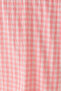 Pink and White Gingham Ruffle Collar Tie-Detail Long Sleeve Pajama Set - 5