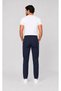 Men's Elastic Waist White, Navy Blue, Black Lycra Waistband Fabric Doctor Medical Single Bottom Trousers - 5
