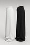 2 Pieces of Sweatpants, Black and Gray, Loose-Legged, Comfortable Fit Sweatpants - 5