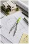 Black Metal Compass 1 Piece Maped 119450 Compass Set Technical Drawing Mathematics Geometry Compass with Spare Tip - 3