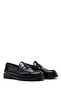 Women's Black Patent Leather Masculine Loafer Af45000412 - 2