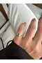 Gold Triangle Blue Stone Pinky Ring - 3