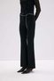 New Season! Women's High-Waisted Spanish Flare Pants with Chain Belt - Suitable for Hijab Wear - 2