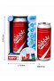 Electric Bubble Maker Toy – Coke Can Shaped Automatic Bubble Machine with One-Click Bubble Action, Leak-Proof Design & Light Effect, Portable Outdoor Party Bubble Blower for Kids Ages 3+ - 7