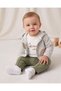 Baby Boy Seasonal Striped Cardigan, 3 Piece 100% Cotton 3-6-9-12-18 Months 3-Piece Top and Bottom Set - 2