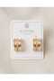 ZIRCON STONE WAVE DETAIL EARRING - 4
