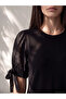 Gencc Quality Brode Sleeve Blouse with Lace Detail - 2