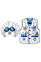Kids' Scientist Costume 2-Piece Cardboard Vest and Hat Set – Experiment and School Show Costume with String Ties - 2