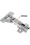 1 Pair Star Furniture Cabinet Door Hinge Flat Tas Hinge - 4