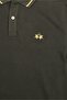 Men Regular Fit Embroidered Logo Short Sleeve Polo Shirt, Olive - 5