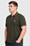 Men Regular Fit Embroidered Logo Short Sleeve Polo Shirt, Olive - 3
