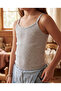 Rope Strap Ribbed Girls' Undershirt 100% Cotton Economical Pack of 6 - 6