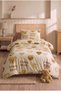 Teddy Bear and Heart Patterned Single Duvet Cover Set |   Cotton |   160X220 cm Duvet Cover, 1 Piece 50X70 cm Pillowcase and Fitted Sheet |   Cute and Durable - 2