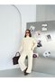 Women's Knitwear Double Set Turtleneck Long Sleeve Sweater Spanish Flared Pants Stylish Casual Combination - 7