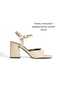 Sandals with Coated Heels 7cm Women's Shoes New Season - 2