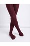Medium Thick 40 Den Banana Burgundy Color Girls' School Pantyhose - 3