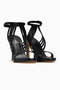 Women's Thin Heeled Evening Dress Shoes 26Y Ykş.8478 Patent Leather Black - 5