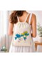 Smurfs Drawstring Linen Bag C314